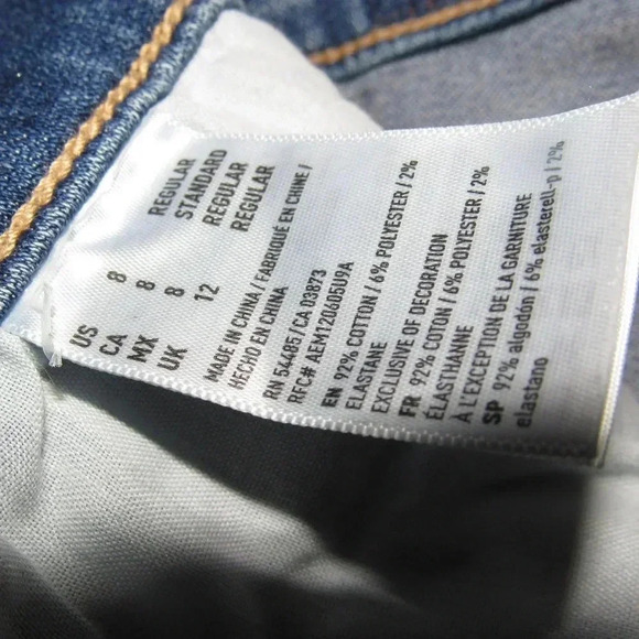 AMERICAN EAGLE Hi-Rise Distresed Stretch Jegging 8 - Picture 6 of 6